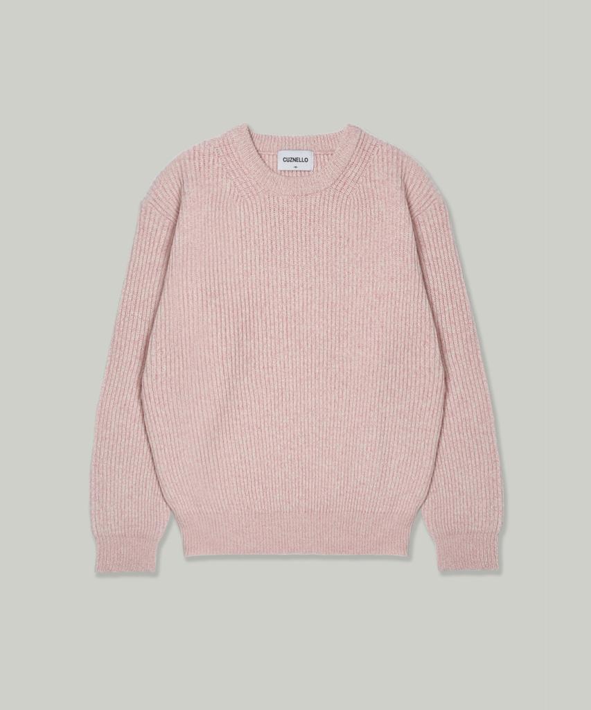 CUZNELLO Blend Yarn Wool Knit_Pale Pink