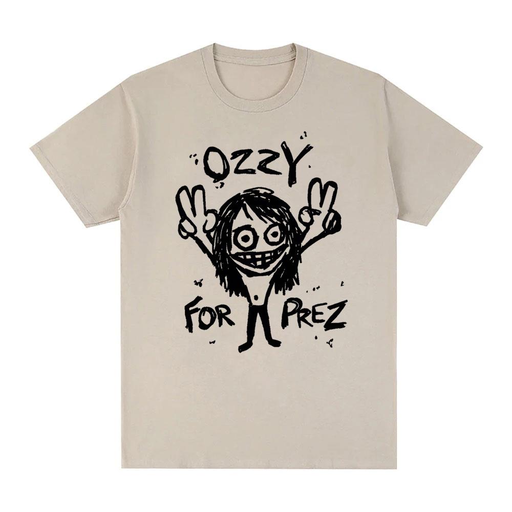 Ozzy Osbourne Tshirt Graphic Printing Teeshirt Short Sleeve Fashion Hip Hop 100Cotton Tshirt Women Clothes High Quality