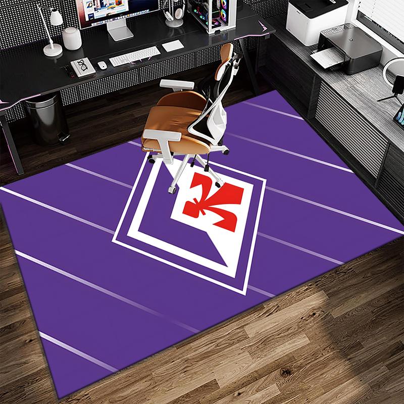 1PC Fiorentina Football Club Rug Game Carpet, Floor Mat for Bedroom Living Room Entryway Rug, Home Decor Idea Gift for Christmas birthday