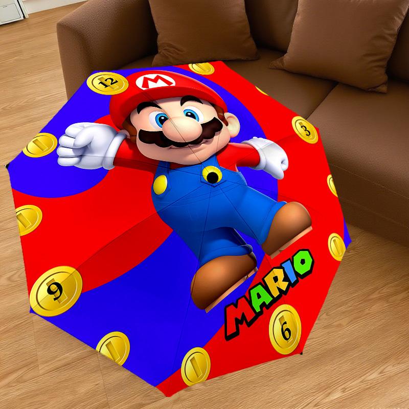 1PC Mario Coin Umbrella-8-Rib Reinforced, Automatic Open, Lightweight & Durable, Cute Fashion Accessory for Outdoor-T127