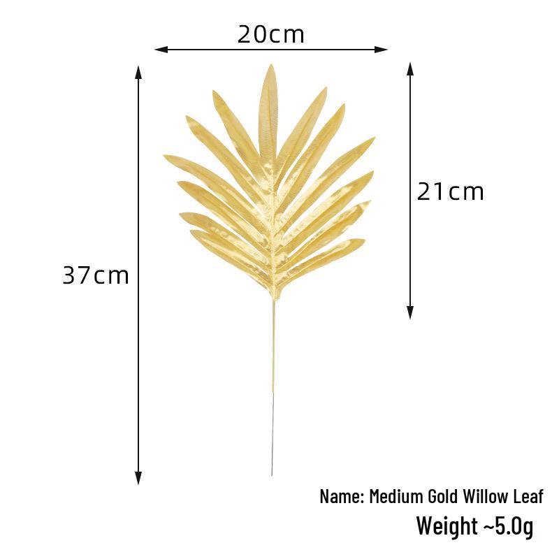 Gold Monstera Leaf Balloon for Wedding Decoration