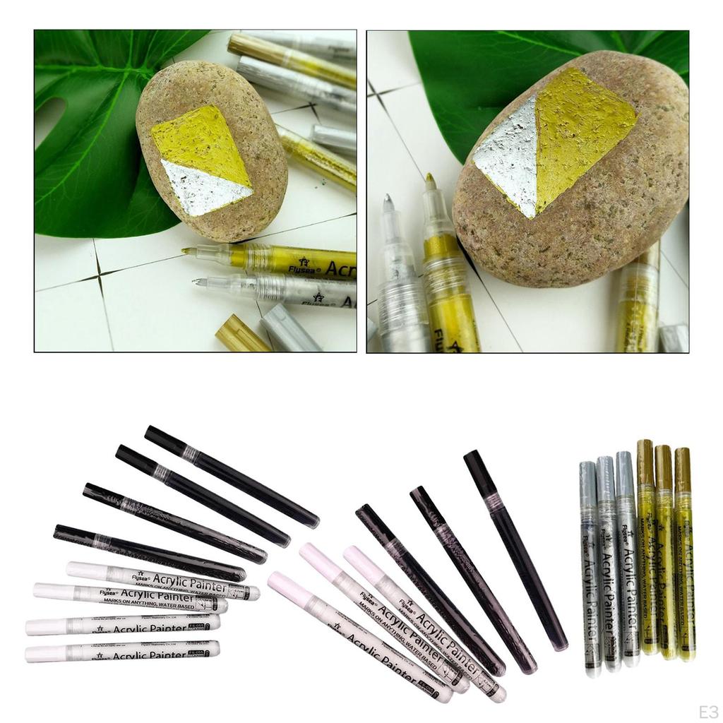 Marker Pens Set Card Making DIY Photo Album Rock Painting, 2 Colors
