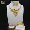 Комплекты украшений для женщин, позолоченное свадебное ожерелье, африканские нигерийские свадебные браслеты, ювелирные изделия Talian Dubai, женский ювелирный комплект