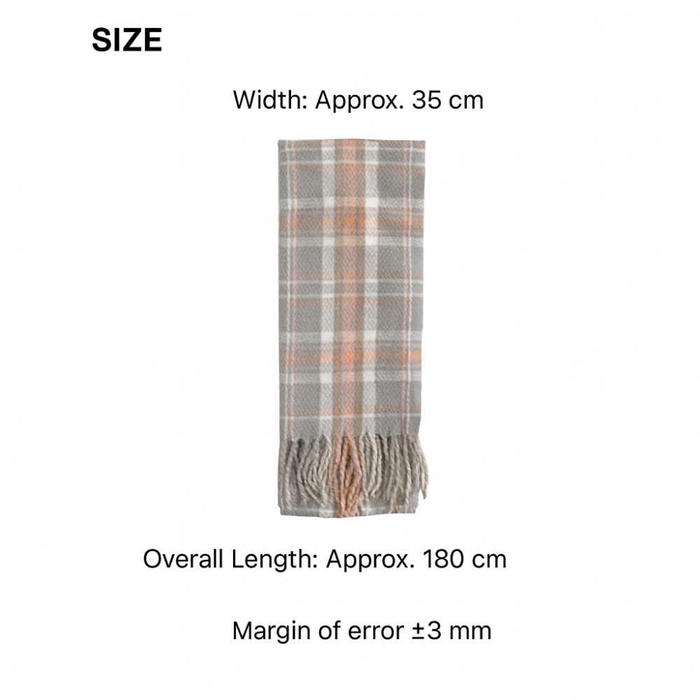 Стильный серый шарф с узором – Классическая изысканность и превосходное тепло