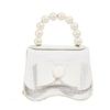 Stylish Mini Chain Crossbody Bag For Kids With Pearl Bow Knot Fashionable Design