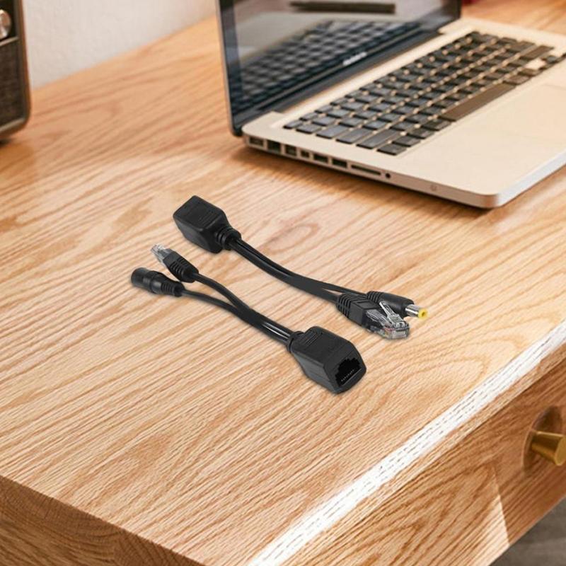 Poe Конвертер Кабель питания Rj-45 Сетевой интерфейс Адаптерный кабель Dc 12V USB Разветвитель питания Кабель для подключения к Интернету для IP-камеры