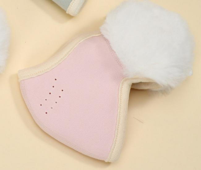 Детская зимняя защитная маска и наушники - ветрозащитные, толстые, плюшевые, для мальчиков и девочек