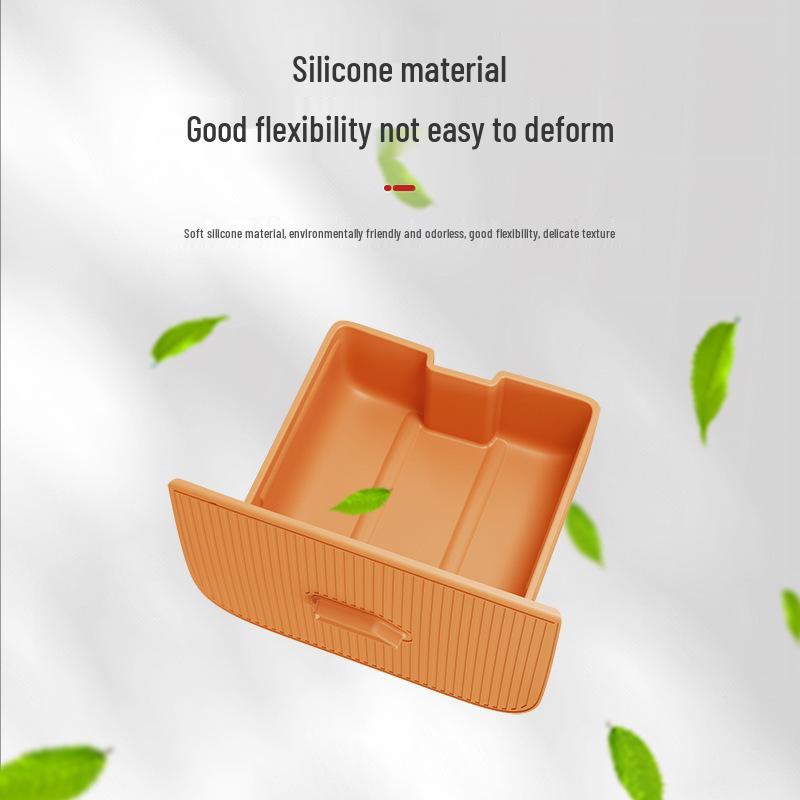 Yu7 Center Console Fragrance Holder, Anti-Shake Silicone Storage Box for Screen's Rear.