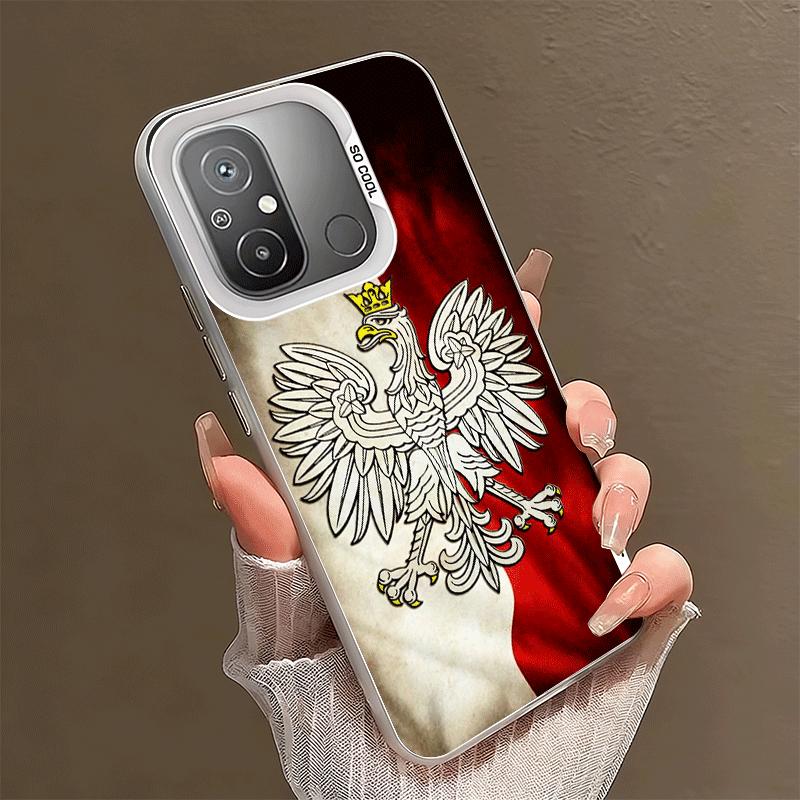 Чехол для телефона Польша Флаг Бело-красный Мягкий для Xiaomi Redmi 15C 15 14C 13C 12C Poco X5 X6 X7 Pro X3 F8 F7 Ultra M8 13 12 Задняя крышка S