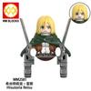 Киноигра Кирпичи Строительные Блоки Аниме Мультфильм Мини Фигурки Головы Сборные Игрушки Детские Подарки на День Рождения