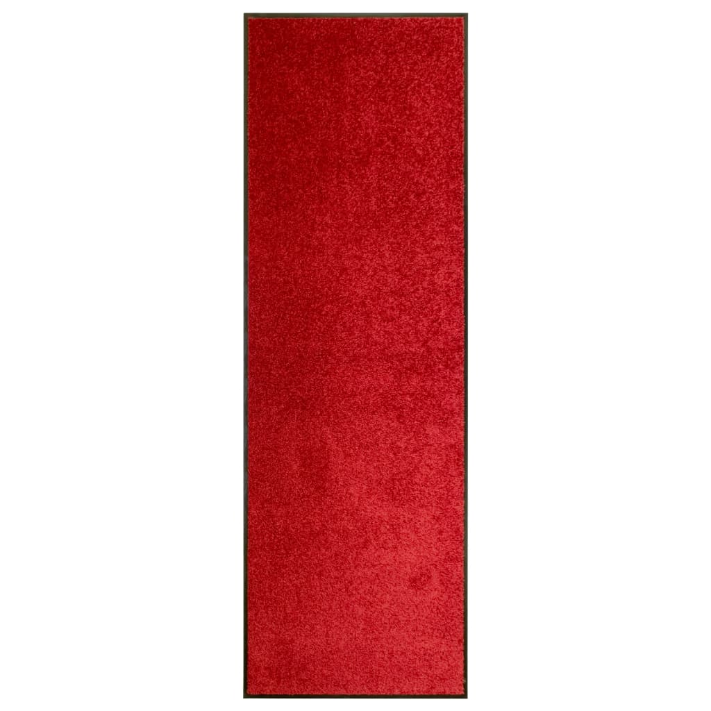 Моющийся коврик для двери Красный 60 x 180 см