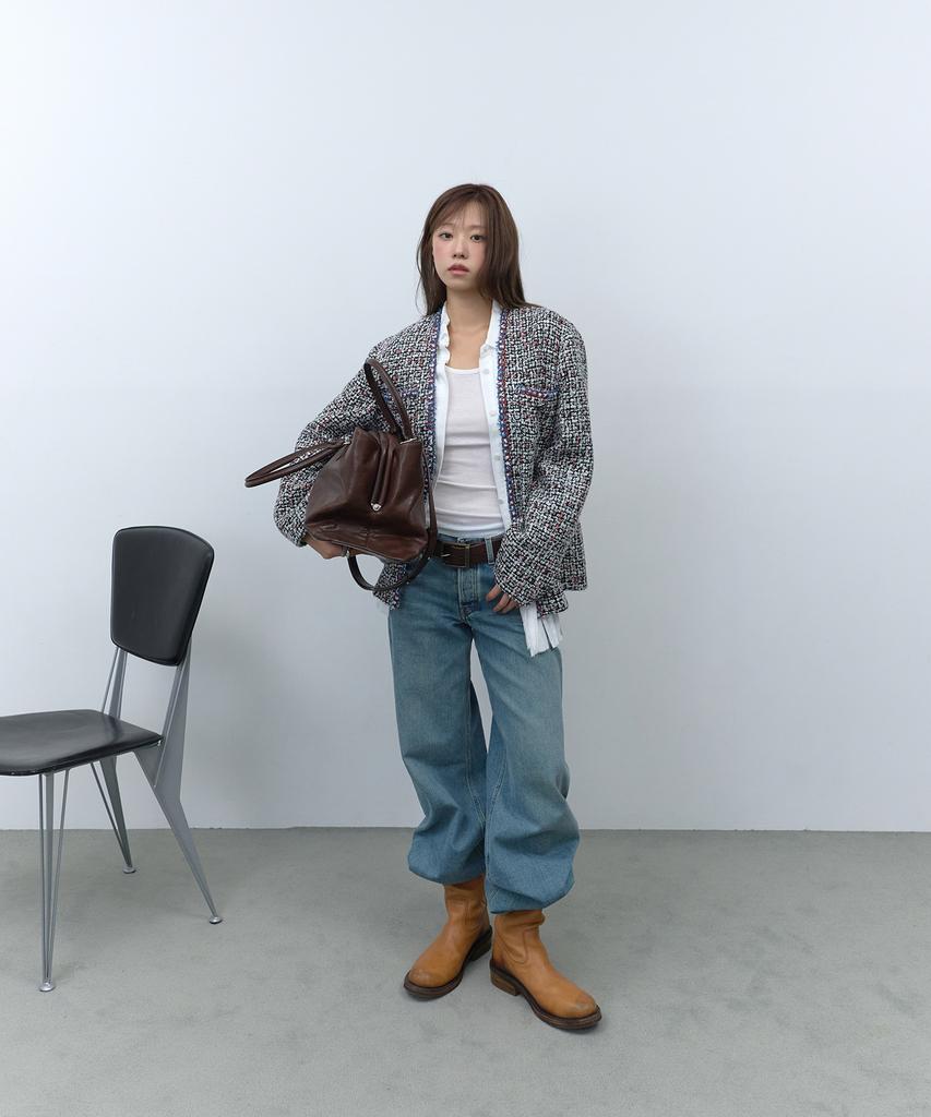 RAFFINE ATELIER Maison Tweed Jacket White