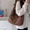 Large Capacity Bag for Women New Autumn Winter Soft Leather Shoulder Bag Armpit Bag Ladies Simple Portable Commuting Tote Bag