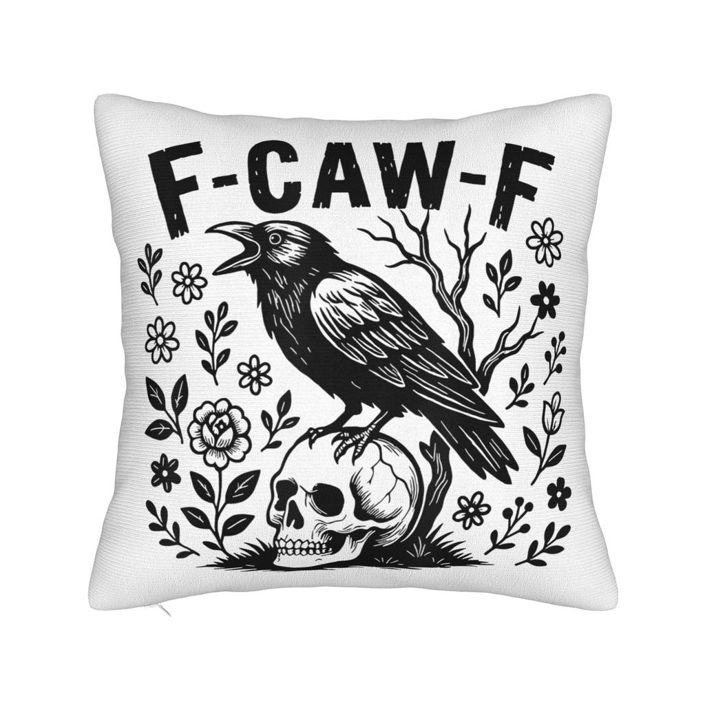 FCawF Рождественские Чехлы на Подушки Квадратные с Вороной Полиэстер Домашний Чехол на Подушку Креативный Декор Наволочка 4040