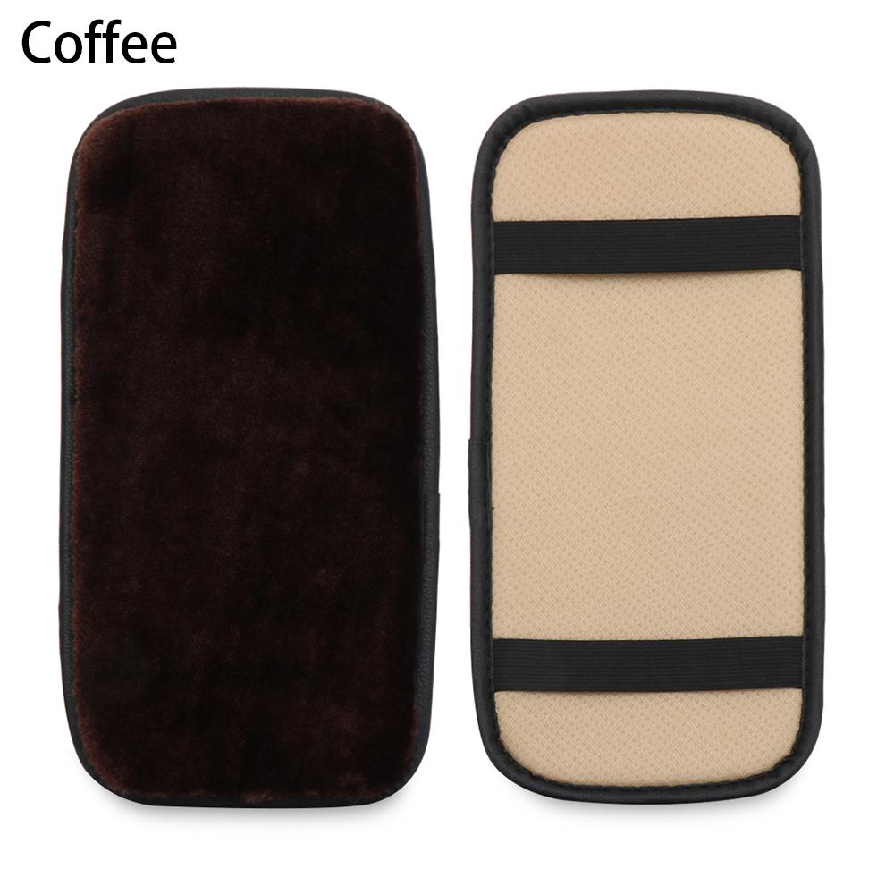 Interior Accessories Seat Supports Leather Cushion Case Car SUV Armrest Cover Arm Rest Pad Console Box Mat
