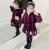 Хлопковое пальто для девочек в корейском стиле, утолщенное хлопковое пальто для детей среднего и старшего возраста, зимнее пальто, искусственный мех
