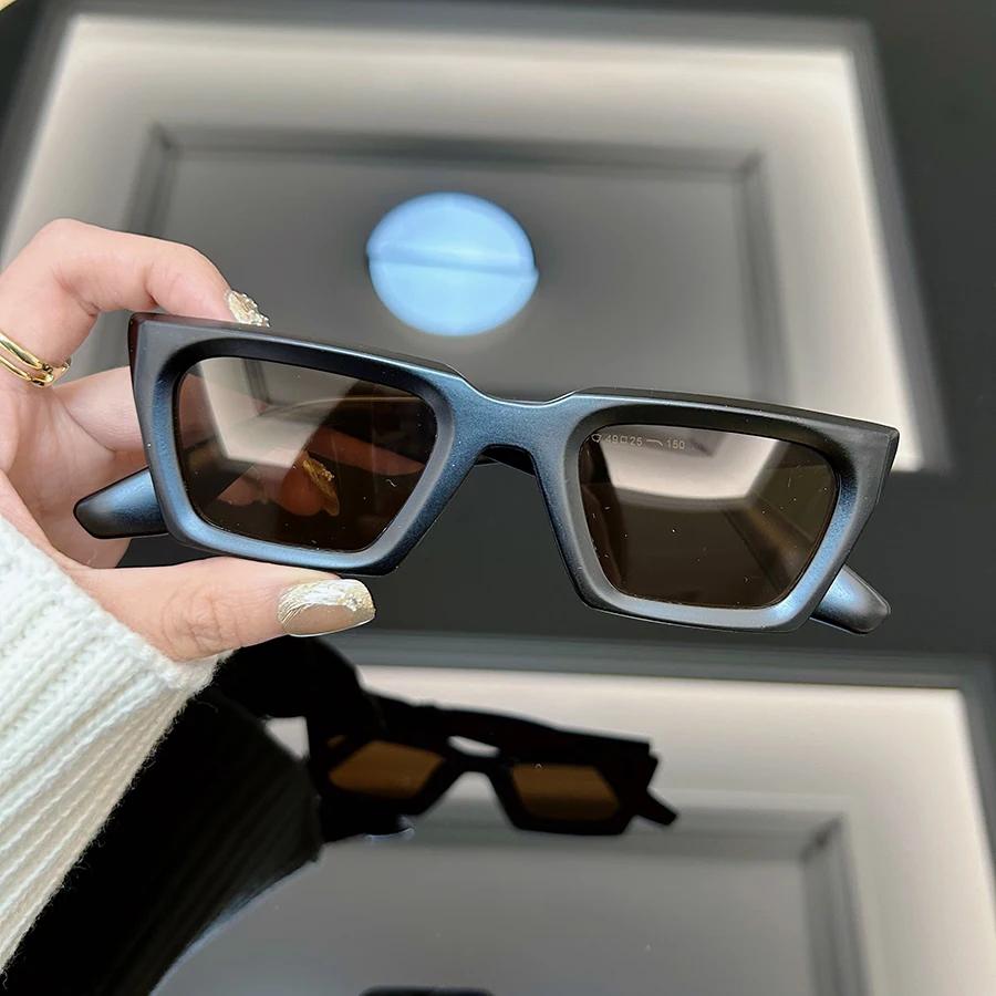 Квадратные Модные Солнцезащитные Очки Женские Мужские Дизайнерские Винтажные Очки Кошачий Глаз Рамка Солнцезащитные Очки Женские Мужские Зеркальные Очки