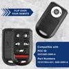 KeylessOption Key Fob Cover Case Replacement for 2005 2006 2007 2008 2009 2010 Honda Odyssey Remote Shell, 6-Button OUCG8D-399H-A, No Programming