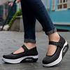 Women's Single Shoe Thick Soled New Shallow Round Toe Outdoor Hiking Breathable Casual Shoes Platform Comfortable Mesh Sneaker