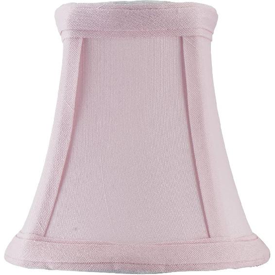 Mini Lamp Shade Clip On Bulb for Candelabra Bulbs- Barrel Fabric Shade ONLY for Candle Bulbs Chandelier Wall Lamp DIY Lighting Accessories (5, Pink)