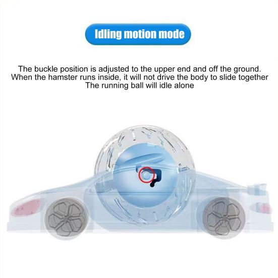 Мяч для бега хомяка, игрушка, прозрачный мяч, колесо для упражнений хомяка, обзор 360 градусов, бесшумное колесо для фитнеса для маленьких домашних животных