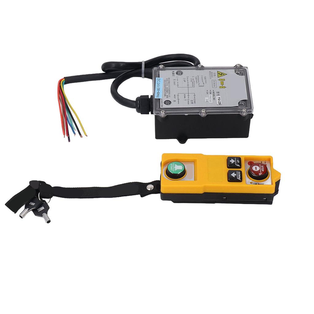 Industrial Wireless Crane Remote Control Waterproof Shockproof Electric Lift Hoist Transmitter and Receiver with Lock