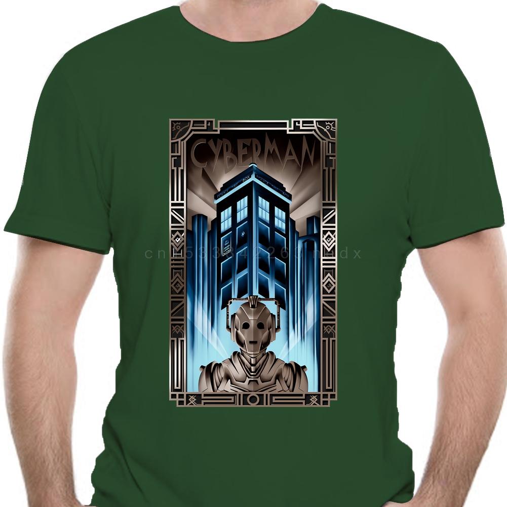 Men Tshirt Cyberman In Metropolis Summer Fashion Funny High Quality Printing Tee Shirts