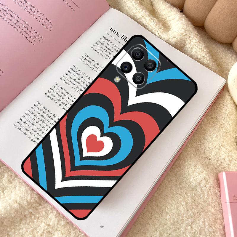 Latte Love Тоннель Коричневое Сердце Чехол Для Samsung Galaxy M12 M14 M11 M13 M15 M06 M16 M36 M56 M31 M53 M32 M52 M35 M55 M34 M54