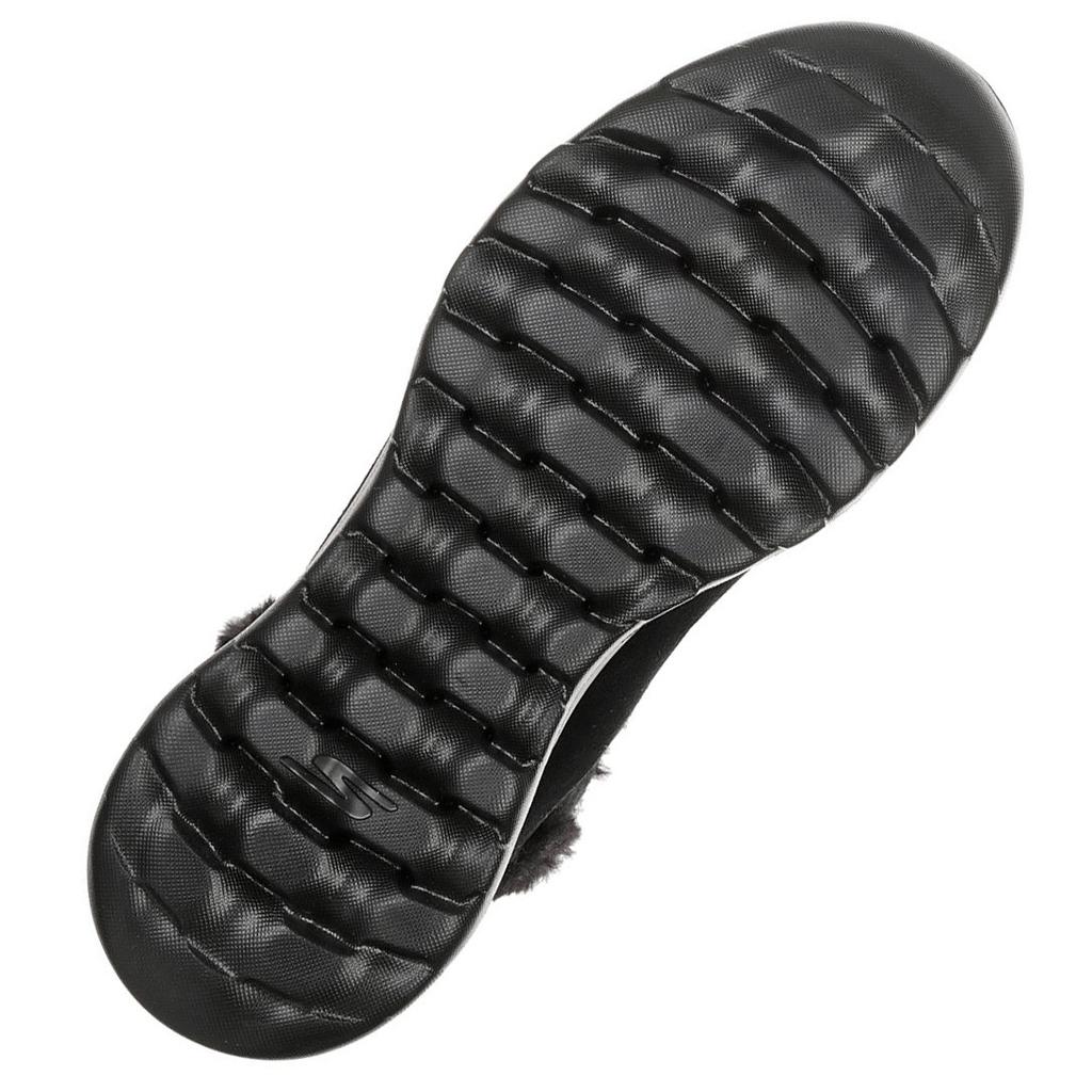 Buty zimowe trzewiki damskie Skechers On The Go Joy Bundle Up botki ocieplane czarne (15501-BBK)