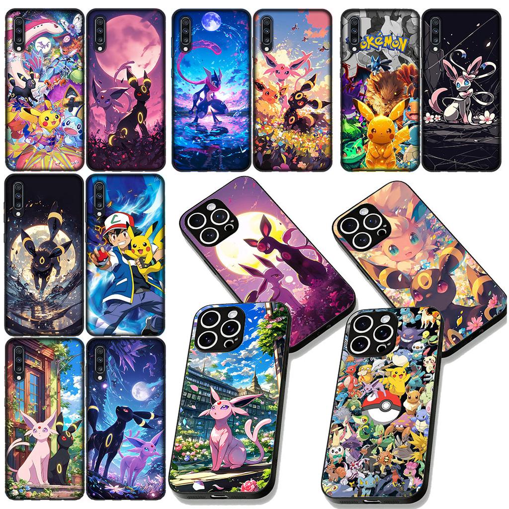 Чехол для телефона Espeon P-Pokemons Umbreon P-Pikachus для Xiaomi Redmi Note 12 11 10 A3 Pro 10A 10C 12C Note12 5G Защитный чехол