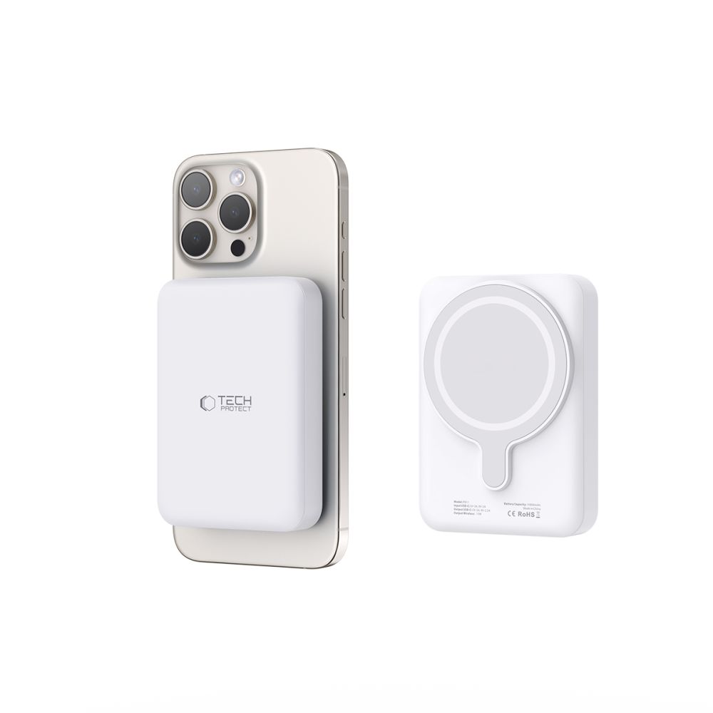 Tech-Protect Pb11 Lifemag Magsafe Power Bank 10000 мАч Белый