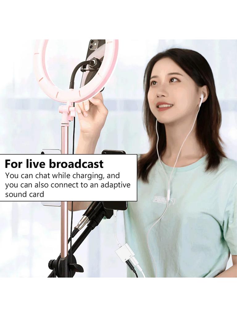 2 In 1 USB-C To 3.5mm Jack Audio Converter Dual Type C Charging Adapter Connector Splitter For iPhone 16 15 Huawei Xiaomi Samsun