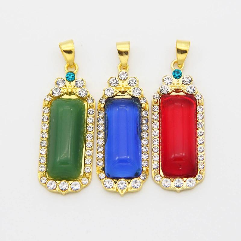 Позолоченное нефритовое ожерелье с подвеской Pixiu & Guanyin Buddha