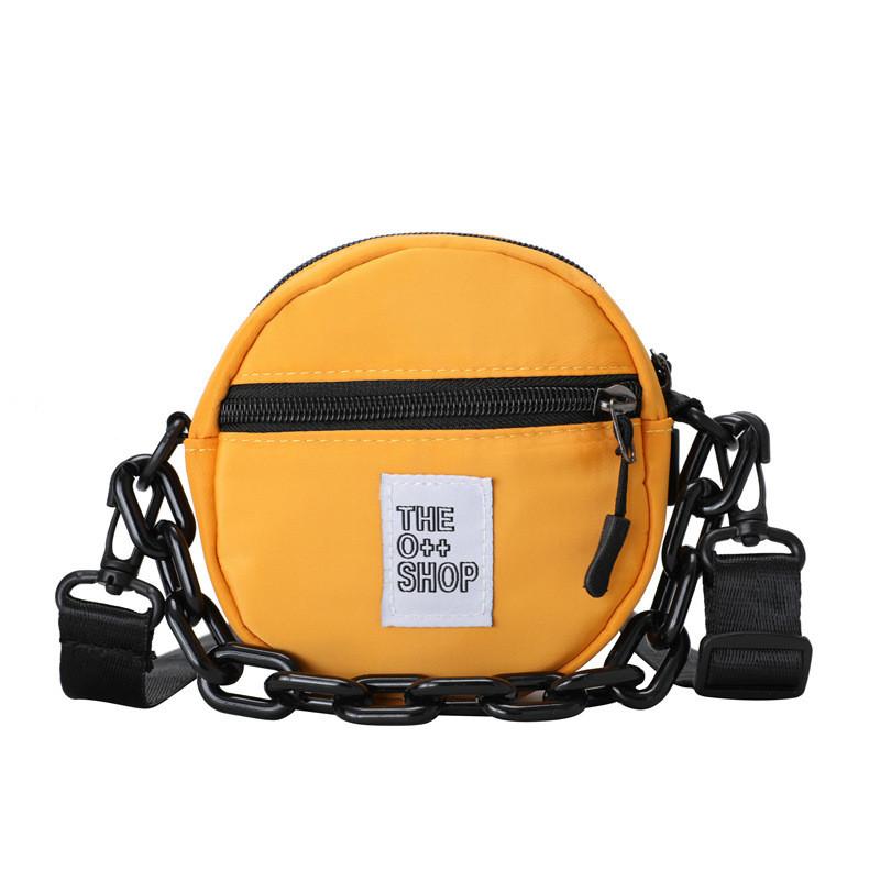 Стильная мини-круглая сумка из нейлона для детей Легкий и модный детский кошелек