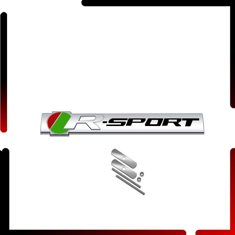 Metal Car Body R SPORT Grille Emblem Badge 3D Sticker Tail Decals For R-S XE XF XJ XK XJR XFR F-PACE Accessoroies