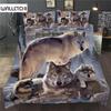 Комплект постельного белья с 3D-печатью «Снежный волк», односпальный, двуспальный, двуспальный, королевский, комплект пододеяльников, комплект постельного белья для детей, детей и взрослых