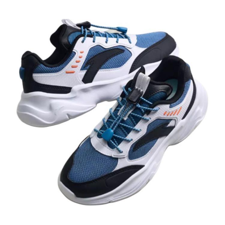 Anta Удобная дышащая амортизирующая прочная детская повседневная обувь детская повседневная обувь синего цвета черного цвета белого цвета A312418802-4