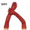 Theatrical Role Play Accessories 1 Pair Sequin Reflective Gloves for Women, Stretchy Long Shiny Stage Costume Opera Party Performance Prom Bar Elastic