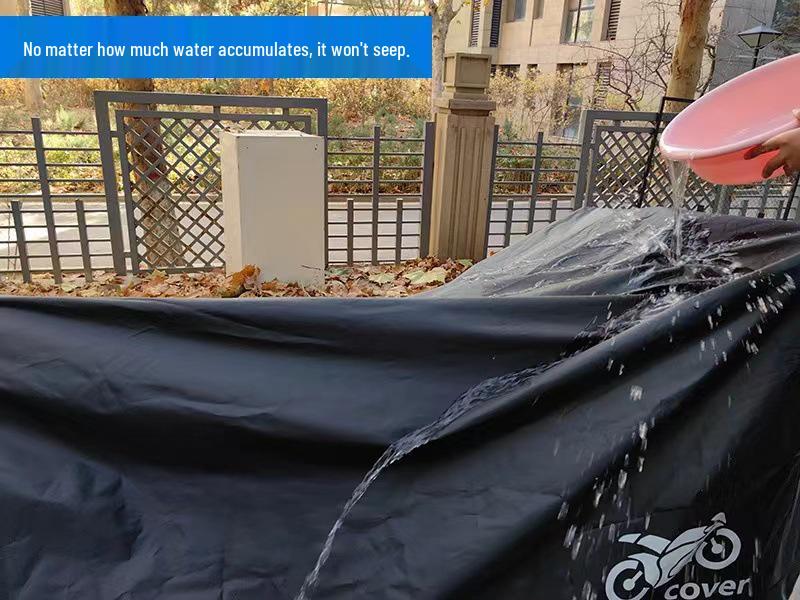 Universal Waterproof Sun Protection 190T Taffeta Motorcycle Cover - All-Season Full Coverage Rain Shield