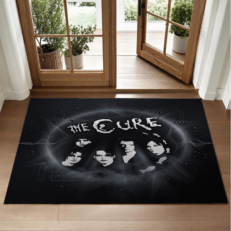 The Cure Design Crystal Velvet Rug Soft Decorative Mat for Bedroom Entrance