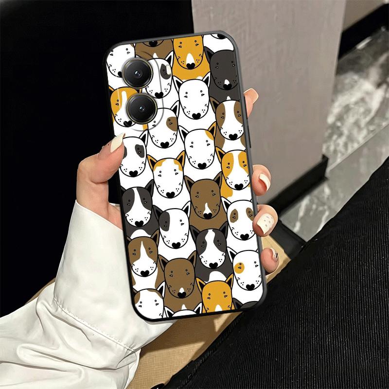 Bull Terrier Dog Cute Puppies Soft Phone Case for Xiaomi Poco X5 X6 X7 X8 Pro Max X3 F7 F8 Ultra M8 M7 M6 M5 Redmi 15 15C 14C 13