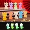 10Pcs Mulitcolors Luminous Dragon Miniatures Resin Ornaments Diy Fairy Garden Decoration Moss Terrarium Micro Landscape