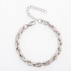 Cross-border Hot-selling Women's Coarse Stainless Steel Twist Bracelet Personalized High-end Sense Hip-hop Fashion Gold-plated