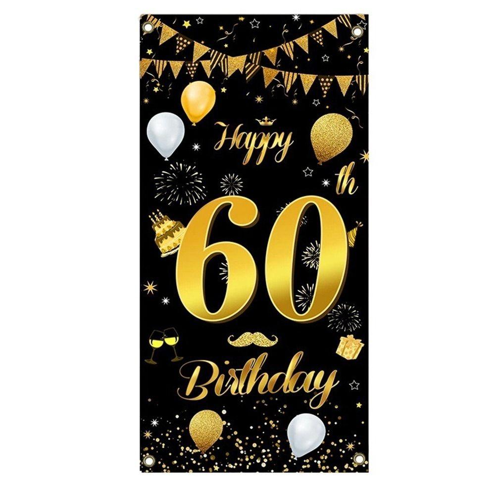Polyester Birthday Background Cloth 18/30/40/50th Anniversary Backdrop Wedding