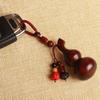 Polished Sandalwood Gourd Keychain Chinese Style Rosewood Car Keychain  Man Gift