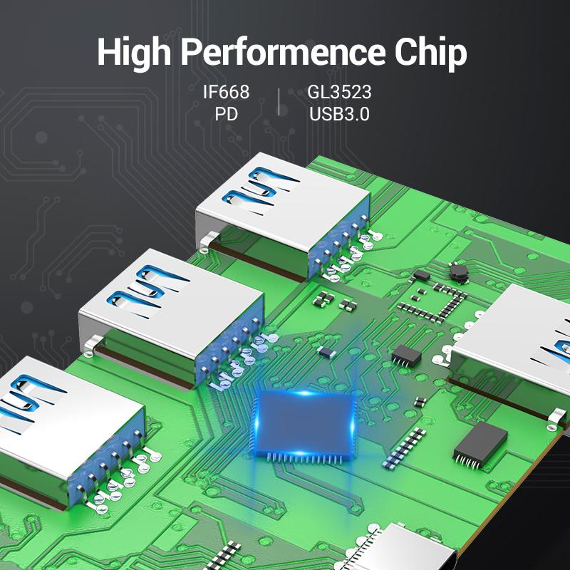 USB-концентратор Vention 3,0 Type c, USB-C-разветвитель, высокоскоростной адаптер для MacBook Pro, Huawei Mate 30, разветвитель USB-C, мультипорт USB3.1