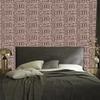 Polynesian Geometric Pattern Orange Wallpaper 50x1000