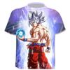 Детская футболка с 3D цифровой печатью из серии Dragon Ball, уличная трендовая футболка с круглым вырезом и короткими рукавами для мальчиков