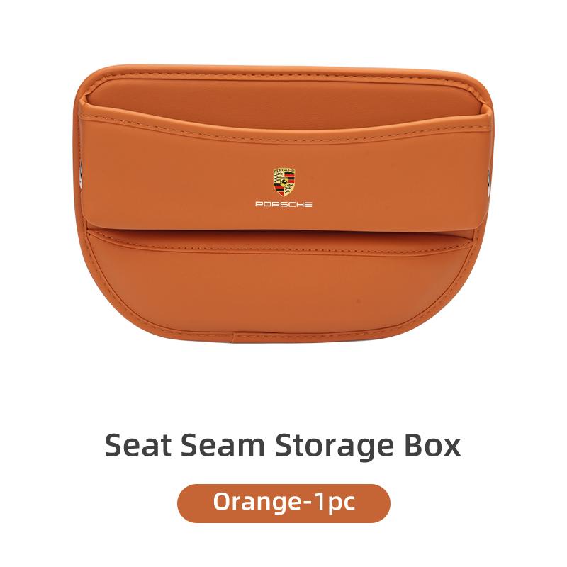 For Porsche Car Seat Gap Pocket Organizer Box Car Seat Slit Gap Filler Macan Cayman 911 918 996 997 991 968 Carrera-GT