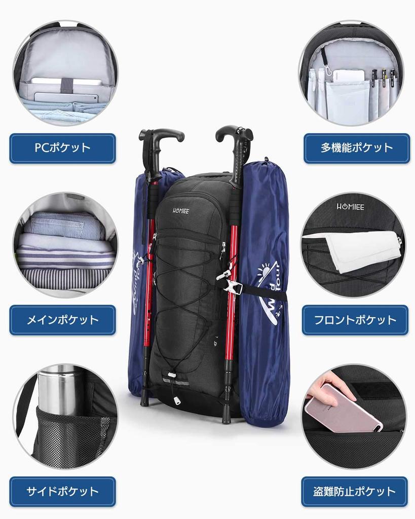 Альпинизм Большой Открытый Cherry Blossom Аварийная Вода Эвакуация [HOMIEE] Рюкзак, 45 л, Вместимость, Легкий, Рюкзак, Рюкзак, Сумка,